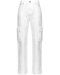 Pinko - Gerade High-Rise-Jeans - Lyst