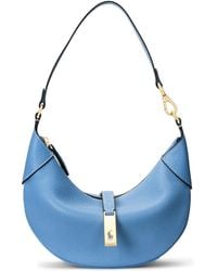 Polo Ralph Lauren - Small Logo-Charm Leather Shoulder Bag - Lyst