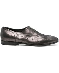 Pantanetti - Metallic Derby Shoes - Lyst