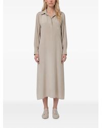 Max Mara - Gambero Silk Polo Midi Dress - Lyst