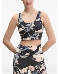 Under Armour - Meridian Floral-Pattern Fitted Sports Bra - Lyst
