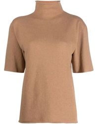 Jil Sander - Top A Collo Alto - Lyst