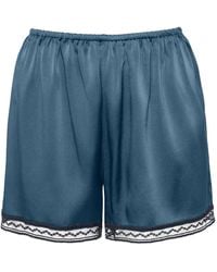 Eres - Pretty Lace-Trim Silk Pajama Shorts - Lyst