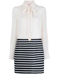 Valentino Garavani - Shirt Mini Dress - Lyst