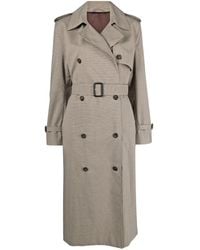Totême - Houndstooth Trench Coat - Lyst