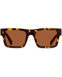 Prada - Square-frame Tortoiseshell-effect Sunglasses - Lyst