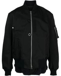 Sacai - Layered Band-Collar Bomber Jacket - Lyst