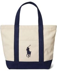 Polo Ralph Lauren - Medium Embroidered-Pony Tote Bag - Lyst