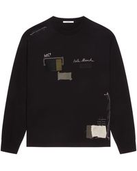 Givenchy - Langarmshirt Im Patchwork-Look - Lyst