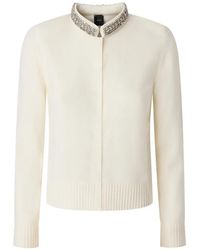 Pinko - Cardigan À Ornements En Cristal - Lyst