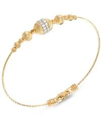 Officina Bernardi - 18Kt Empire Diamond Bangle Bracelet - Lyst