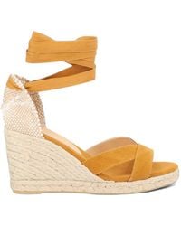 Castañer - Canvas Wedge Sandals - Lyst