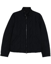 Canali - Quilted Diamond-Pattern Padded Jacket - Lyst