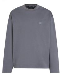 Dolce & Gabbana - Cotton Jersey Sweatshirt - Lyst