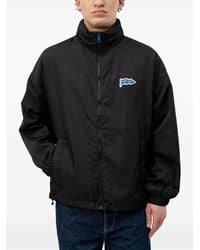 HUGO - Logo-Patch Zip-Up Jacket - Lyst