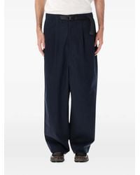 Comme des Garçons - Pantalon Plissé En Coton À Taille Ceinturée - Lyst