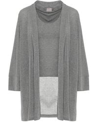 Emme - Lurex-Detail Cardigan Two-Piece Set - Lyst