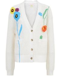 Mira Mikati - Flower-Crochet Cardigan - Lyst
