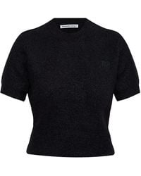 Alexander Wang - Logo-Embroidered T-Shirt - Lyst