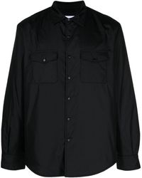 Aspesi - Padded Shirt Black In Polyamide - Lyst