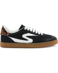 Stuart Weitzman - Runround Suède Leren Sneakers Met Luipaardprint - Lyst