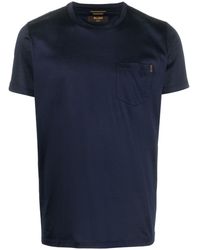 Moorer - Satin Crew-neck Cotton T-shirt - Lyst