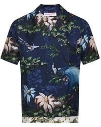 Orlebar Brown - Maitan Floral-Print Short-Sleeved Silk Shirt - Lyst