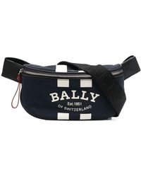 Bally Logo-print Belt Bag - Blue