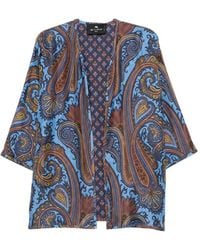 Etro - Paisley-Print Kimono - Lyst