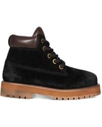 PDF - Strada Low Suede Panelled Ankle Boots - Lyst