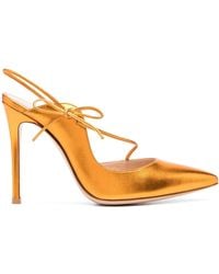 gianvito rossi orange heels