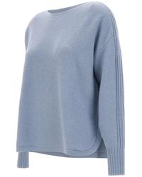 Elena Miro - Ribbed-Detail Wool Sweater - Lyst