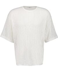 Commas - Pointelle Knit T-Shirt - Lyst