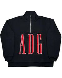 DENIM TEARS - Adg Inc. Quarter-Zip Sweatshirt - Lyst
