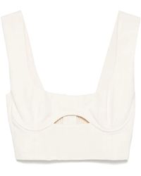 Patrizia Pepe - Canotta Con Dettaglio Cut-Out - Lyst