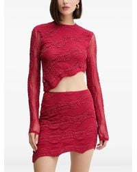 Charo Ruiz - T-Shirt Asymétrique À Manches Longues - Lyst