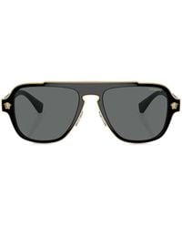 Versace - Aviator-Frame Sunglasses - Lyst