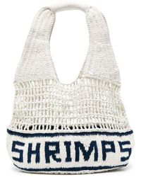 Shrimps - Bolso shopper Ariel de macramé - Lyst