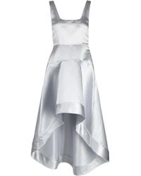 Cynthia Rowley - Satin-Finish High-Low Midi Dress - Lyst