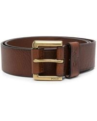 Polo Ralph Lauren - Pebbled-Texture Leather Belt - Lyst