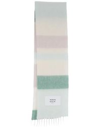 Maison Kitsuné - Striped Fringed Scarf - Lyst
