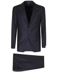 Tagliatore - Pinstripe-Pattern Single-Breasted Suit - Lyst