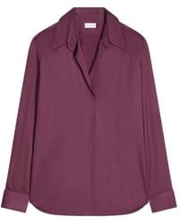 Dries Van Noten - Satin-Finish Shirt - Lyst
