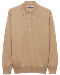 Prada - Cashmere Polo Sweater - Lyst