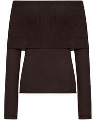 Roberto Collina - Maglione A Coste Con Scollo A Barca - Lyst
