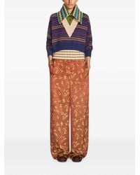 Dries Van Noten - Jacquard-Wool Collar - Lyst
