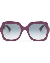Gucci - Oversized Logo-Arm Sunglasses - Lyst