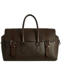 Kiton - Reisetasche Aus Leder Mit Schnallendetail - Lyst