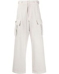 Prada - Pantalon ample en coton à poches cargo - Lyst
