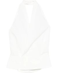 St. Agni - Halter Tie-Back Top - Lyst